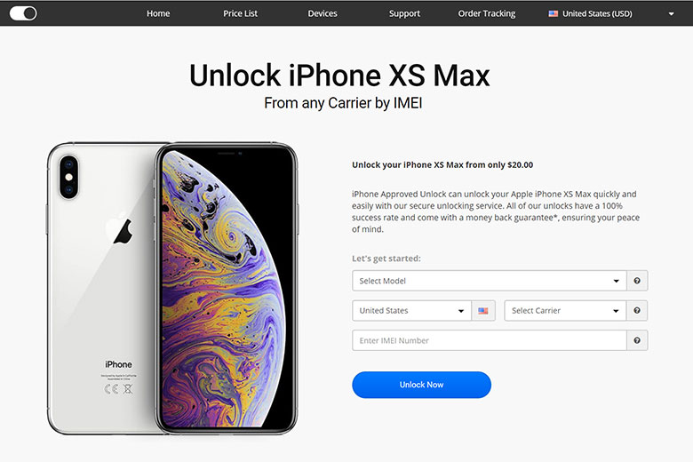 iPhone Approved Unlock iPhone XS Max